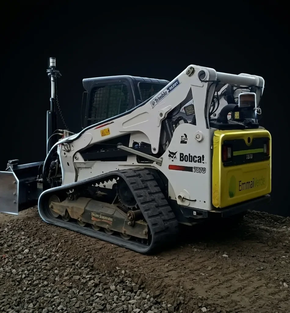 Bobcat T870 met Trimble 3D-machinebesturing